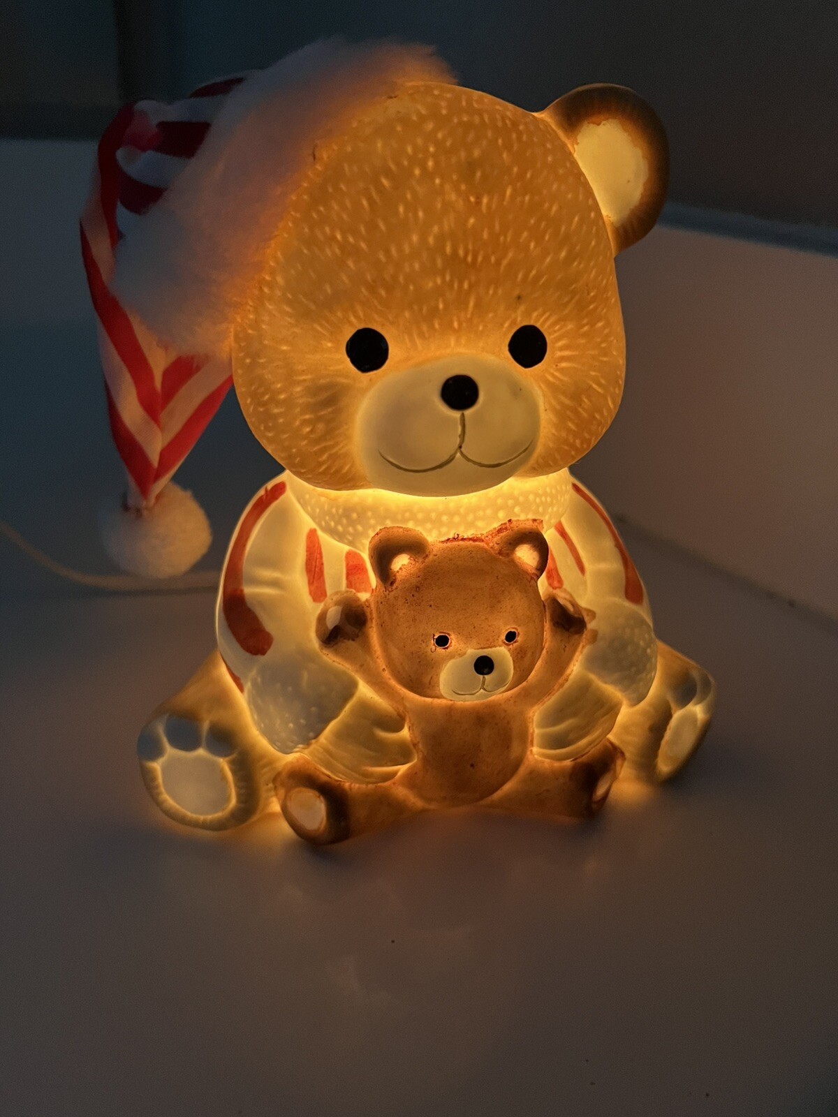 Vintage House Of Lloyd Teddy Bear Lamp Beautiful Condition And Working With Bulb