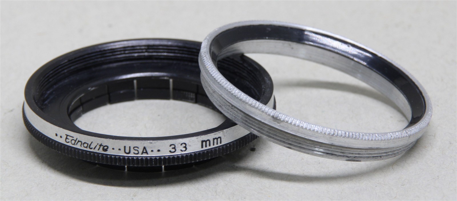 33mm Slip-On/Over to Series VI 6 EDNALITE FILTER HOLDER/ADAPTER w/Ring
