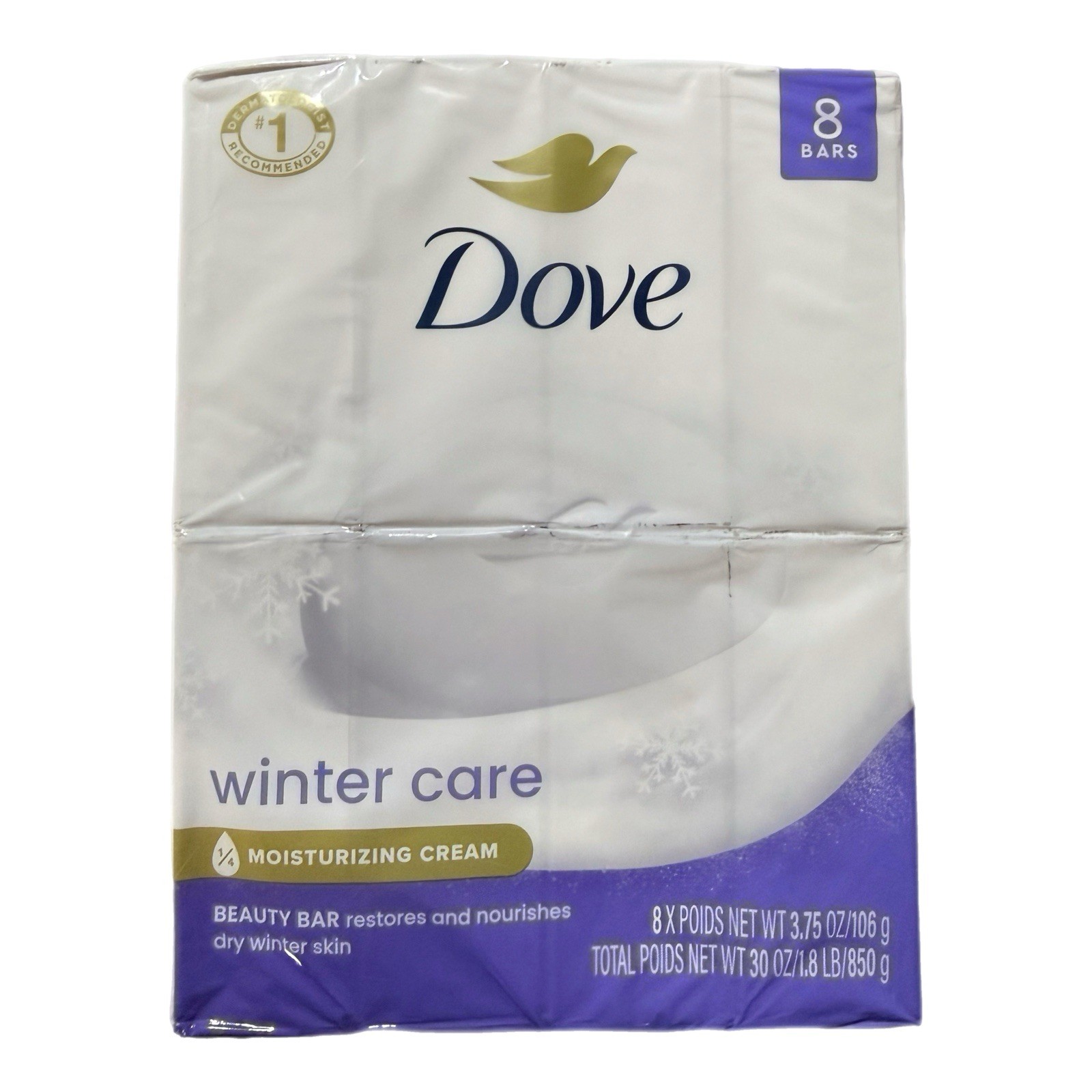 Dove Winter Care Bar Soap, 8 Pack