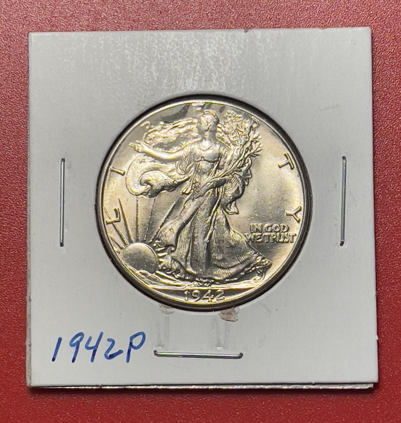 1942 P Walking Liberty Silver Half Dollar, Choice to Gem Uncirculated.