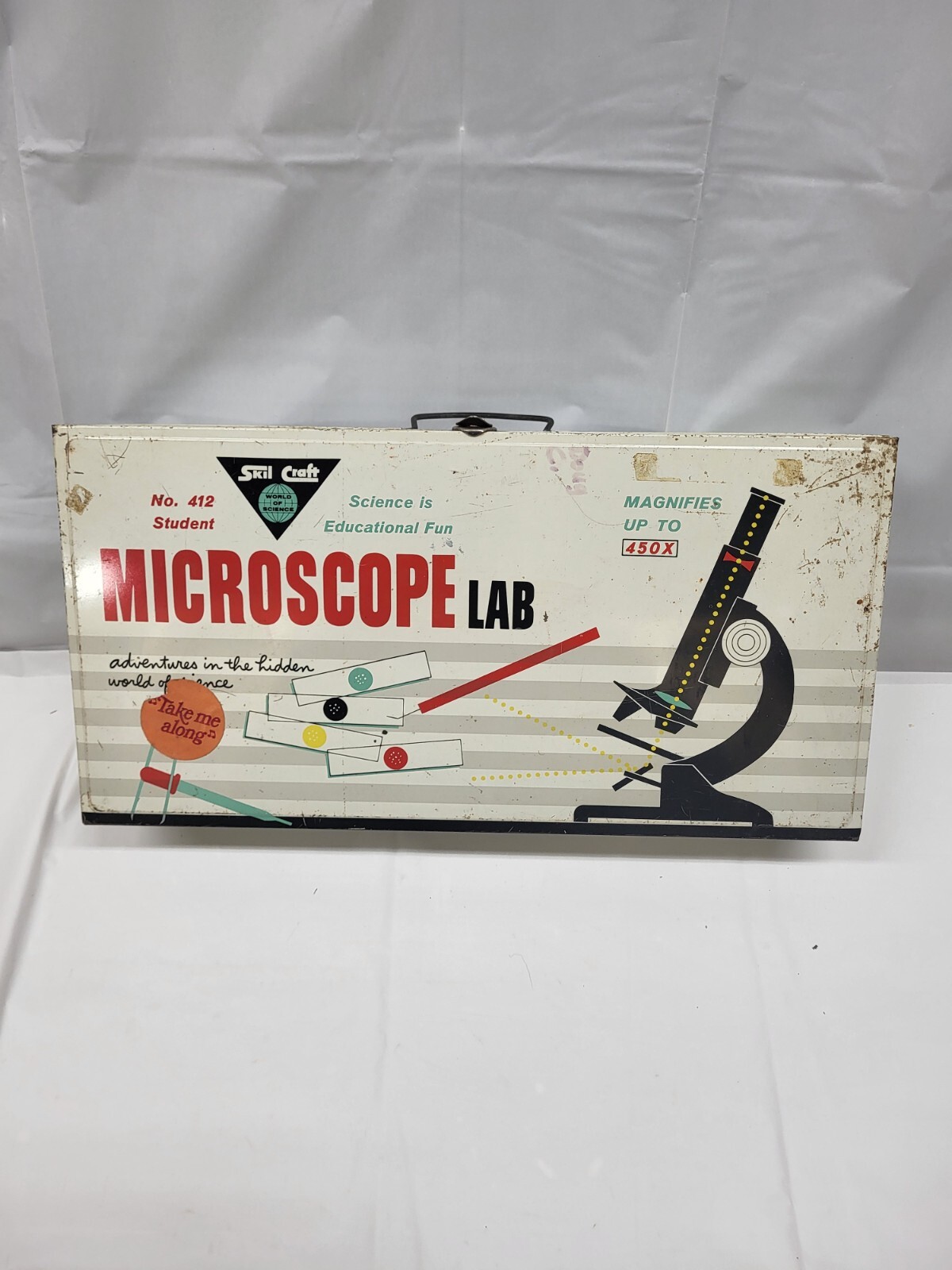 Skil Craft  No. 412  Vintage Microscope Lab Set  1959