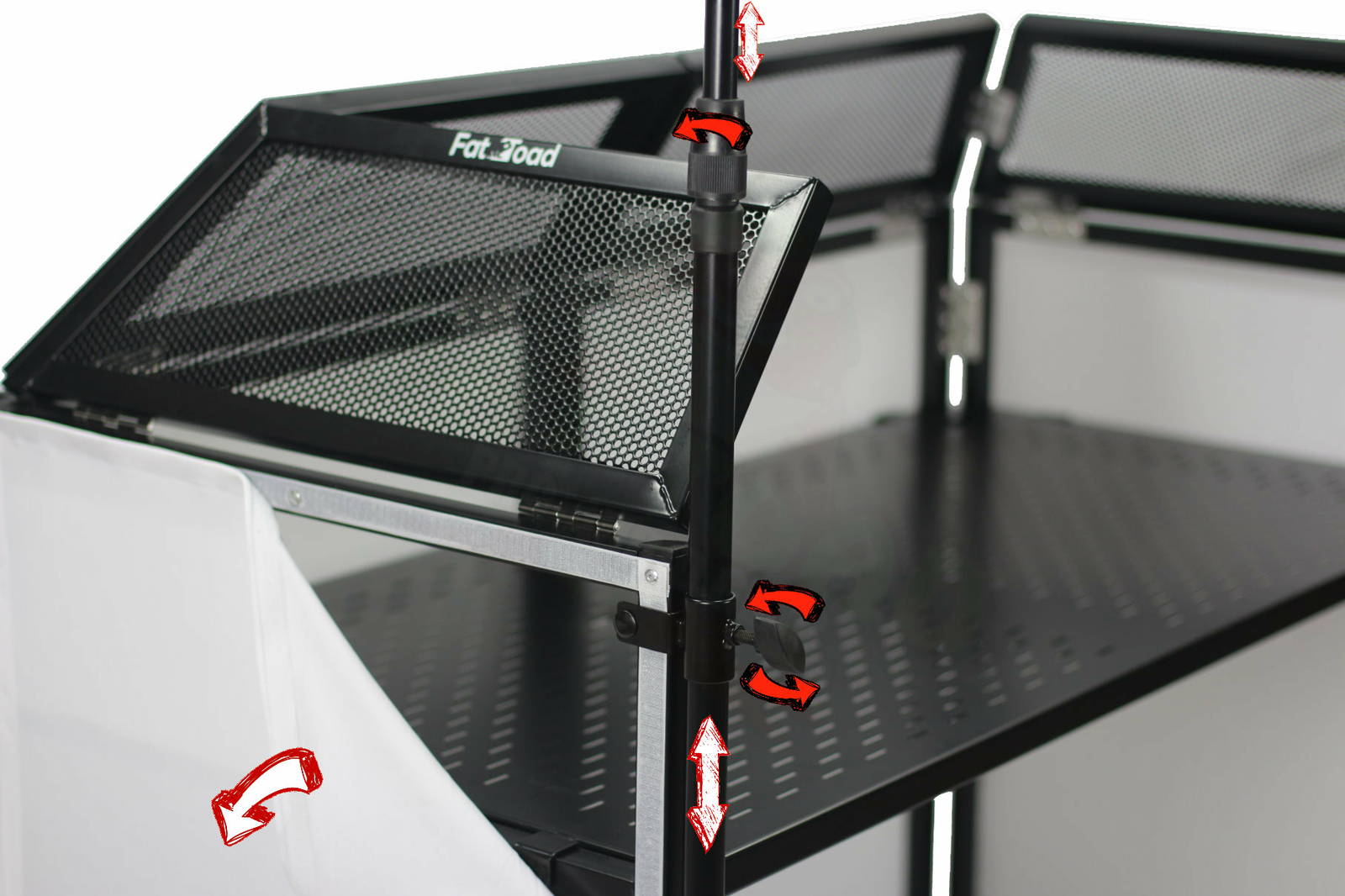 DJ Booth Tabletop - 8FT Lighting Truss Stand Package Foldable Platform FAT TOAD