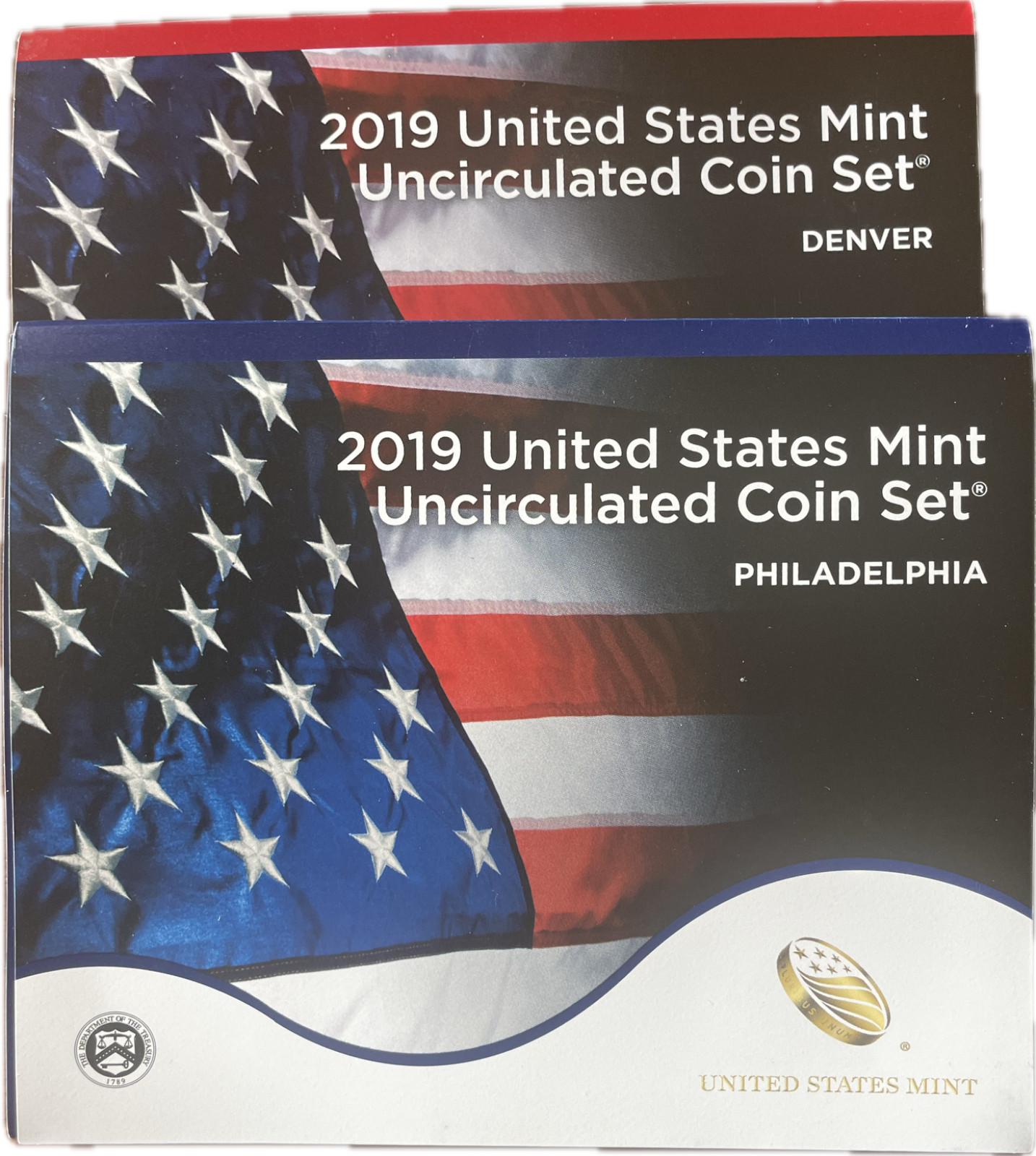 United States Mint 2019 Uncirculated Coin Set Denver & Philadelphia