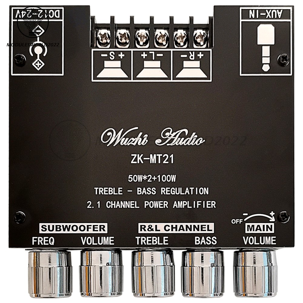 ZK-MT21 2.1 Channel Bluetooth Audio Power Amplifier Board Subwoofer 50W+50W+100W
