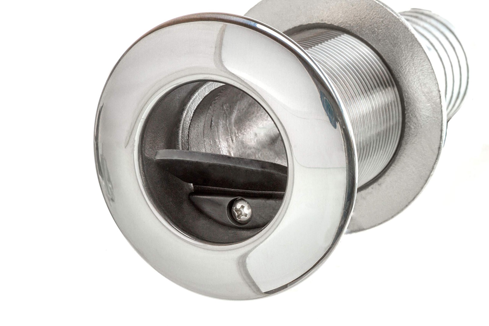 Attwood 66553-3 Boat Self-Bailing Cockpit Barbed Stainless Steel 1 ½-Inch Scuppe