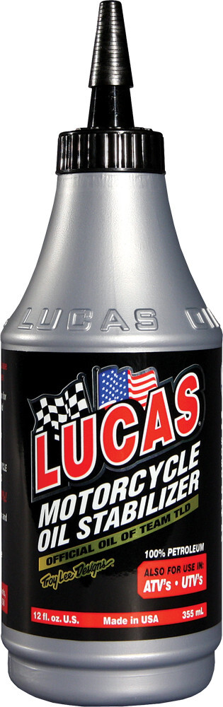 LUCAS Motorcycle ATV UTV Oil Stabilizer Treatment 12oz