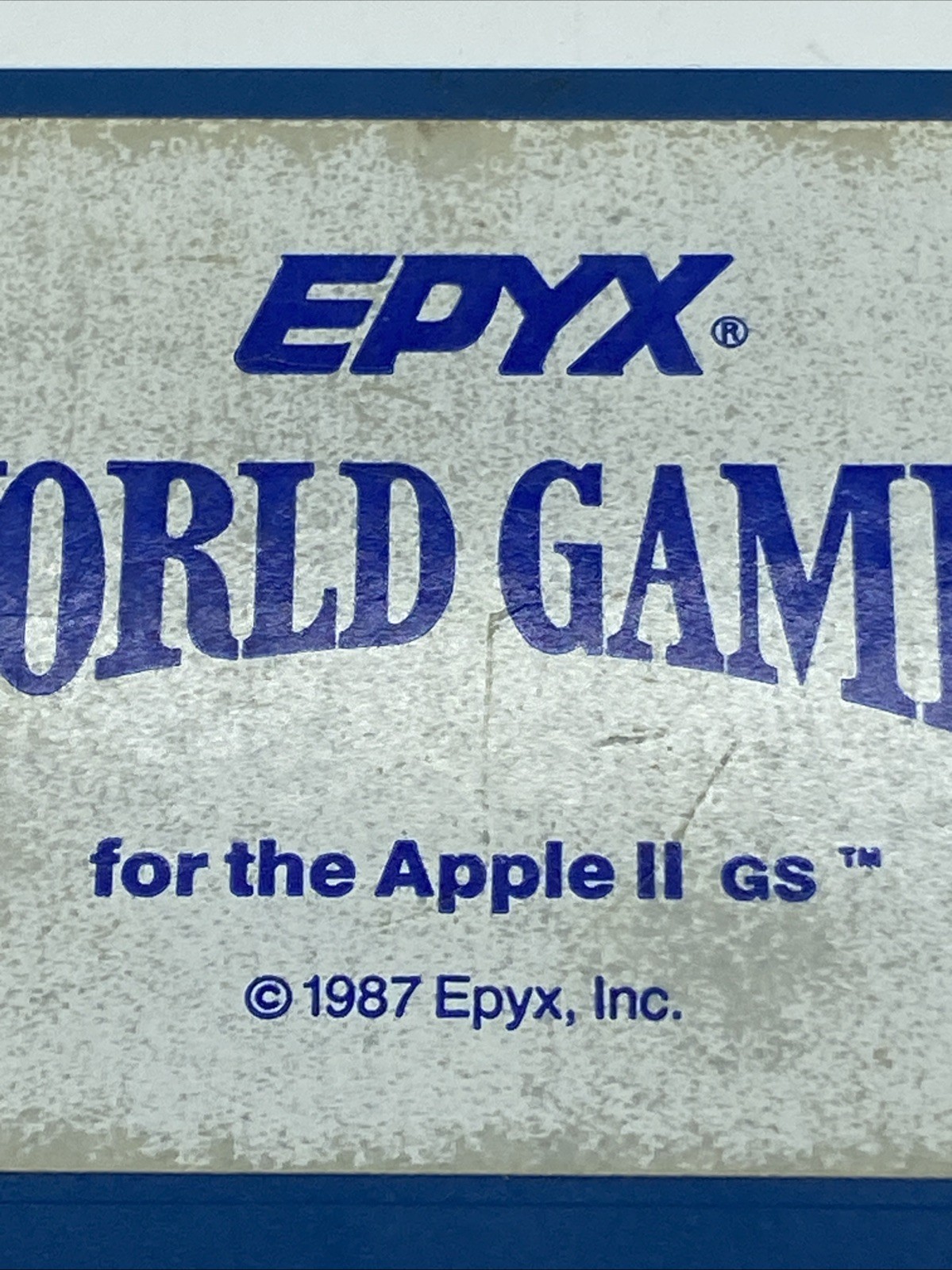 1987 WORLD GAMES For Apple IIGS By Roux VTG Floopy Disk Untested
