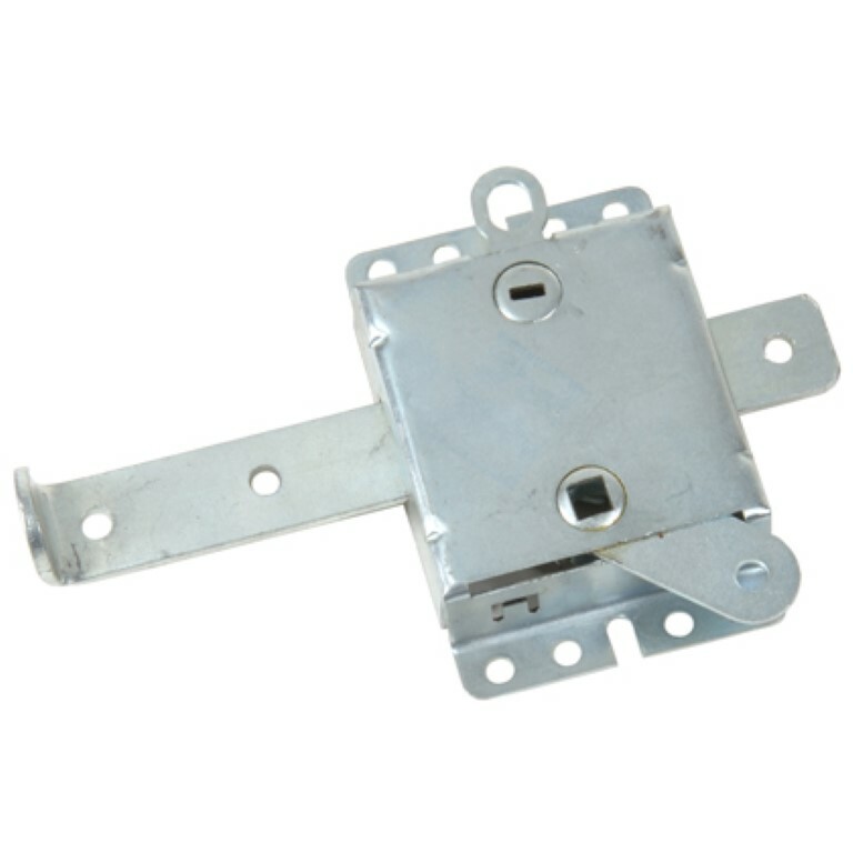Garage Door Inside Slide Latch Lock for 7 1/2″ Lockbars w/ 2 3/4″ Throw