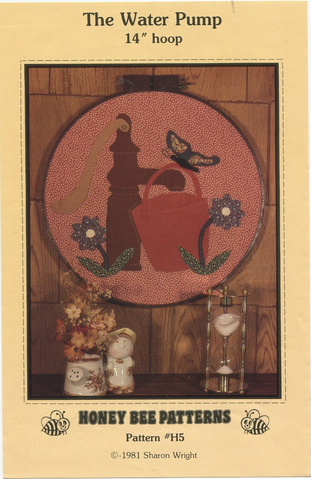 The Water Pump Applique Hoop Pattern by Honey Bee Patterns H5