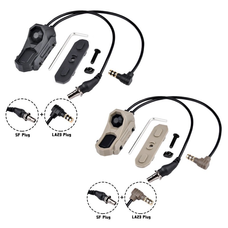 Airsoft Axon Tactical Pressure Remote Switch Tail SF/LA23 PLUG SF M300 M600 BKDE