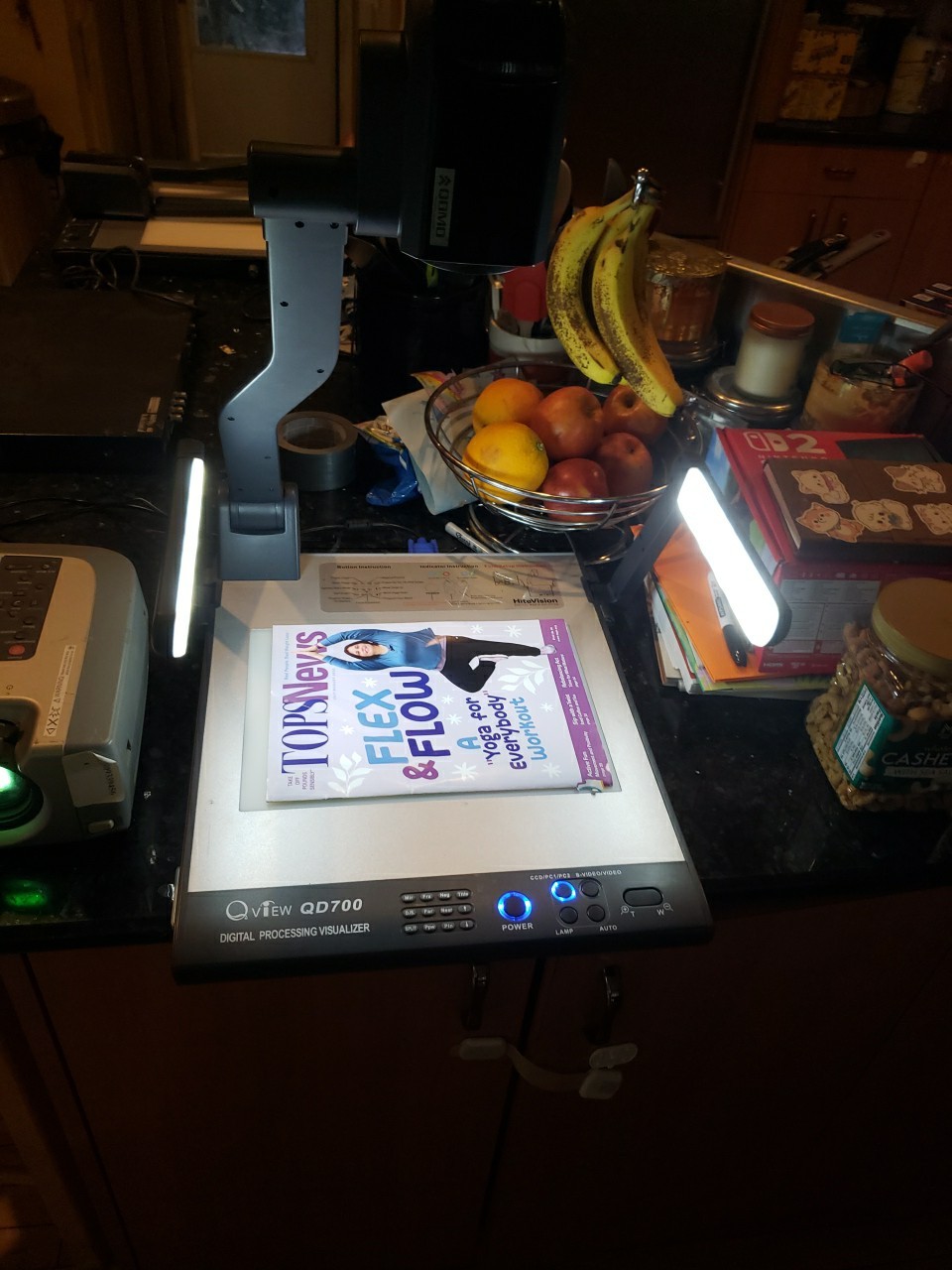 lot of 2 Qview QD700, Digital Processing Visualizer projector w/remote free ship