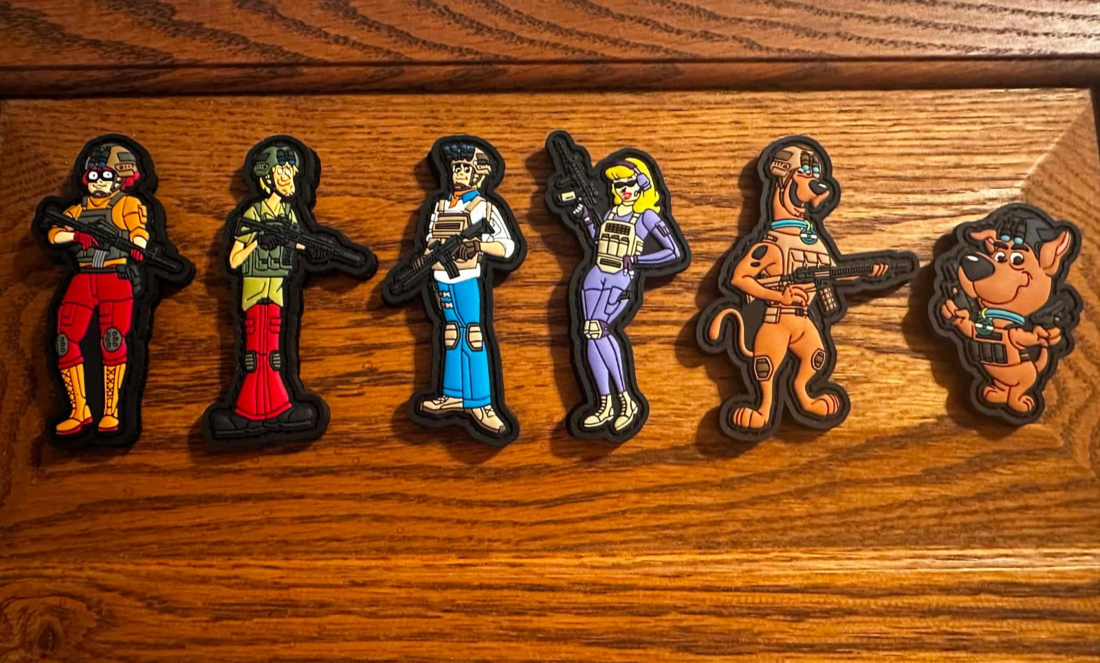 SHOT Show 2026 Tuff Products Scooby Doo Full Patch Set, 6 Pieces, Hook/Loop, NEW