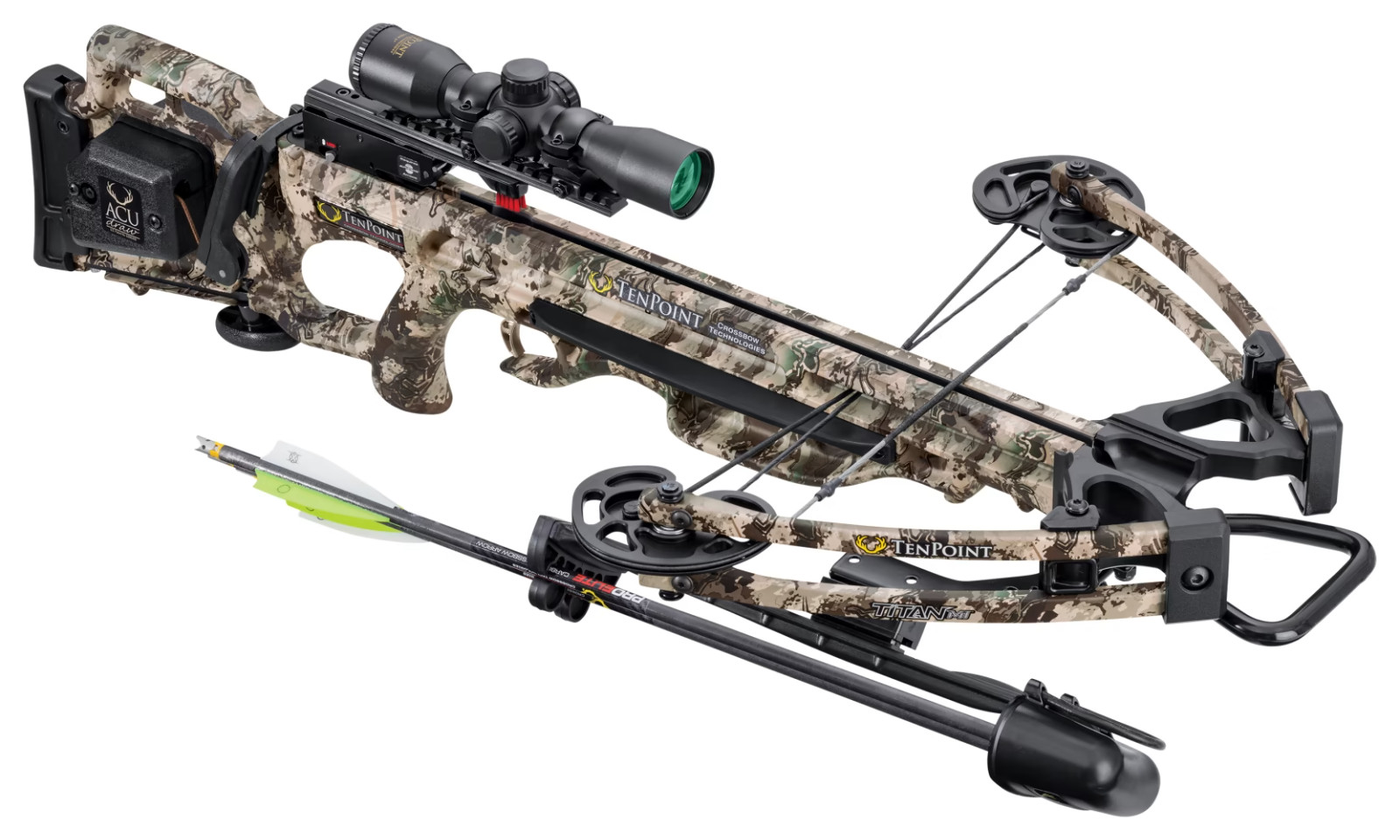 TENPOINT TURBO M1-ACUDRAW PRO CROSSBOW, SCOPE, PKG.