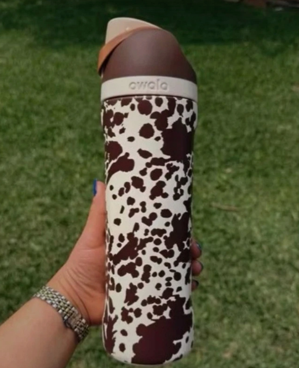 Owala 24oz FreeSip Cowgirl Core Cow Print Bottle - Authentic New, Same Day Shipp
