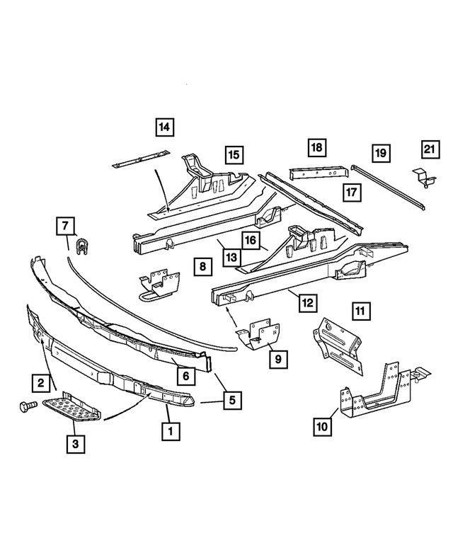 Genuine Mopar Frame Rail Bracket 5118517AA
