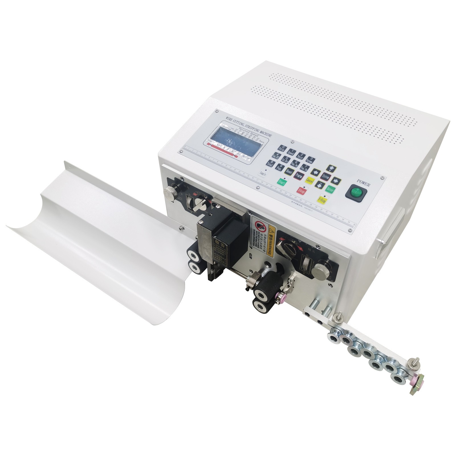 Fully Auto Computer Wire Stripping Cutting Machine AWG8-28 Stranded/Solid Wire