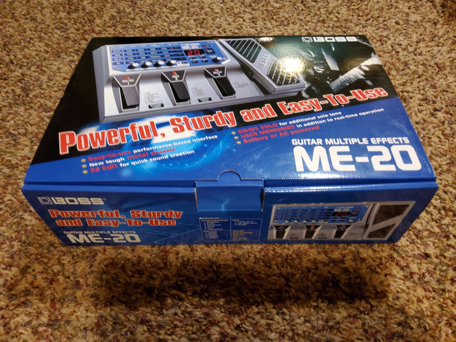Boss ME-20 Guitar Multiple Effects Pedal ME20 Complete in Box with Manual PSA