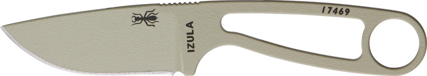 ESEE Desert Tan Fixed Blade w/ Sheath Survival Concealed Carry Knife IZULA-DT