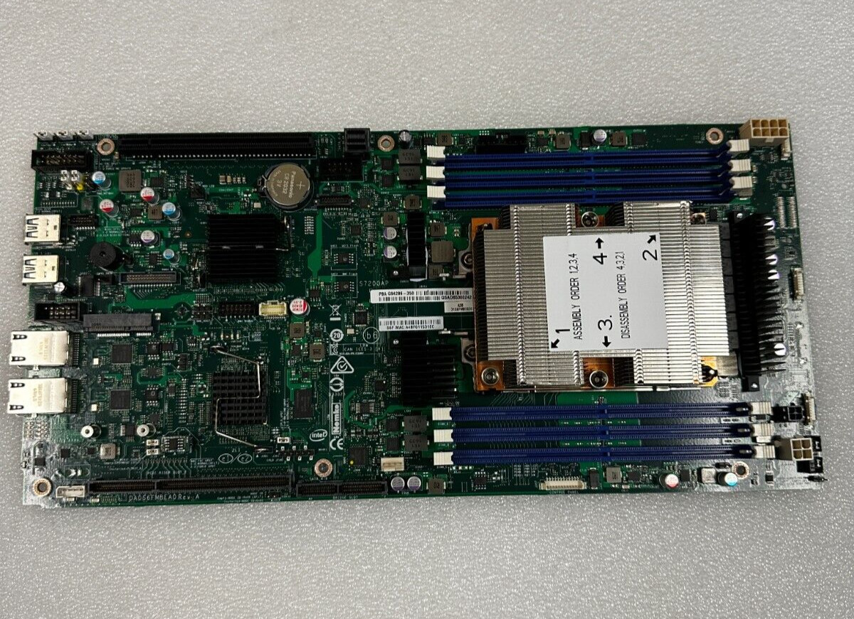 Intel S7200AP Server LGA 3647-1 Motherboard G94286-350 W/XEON PHI 7250 +Heatsink