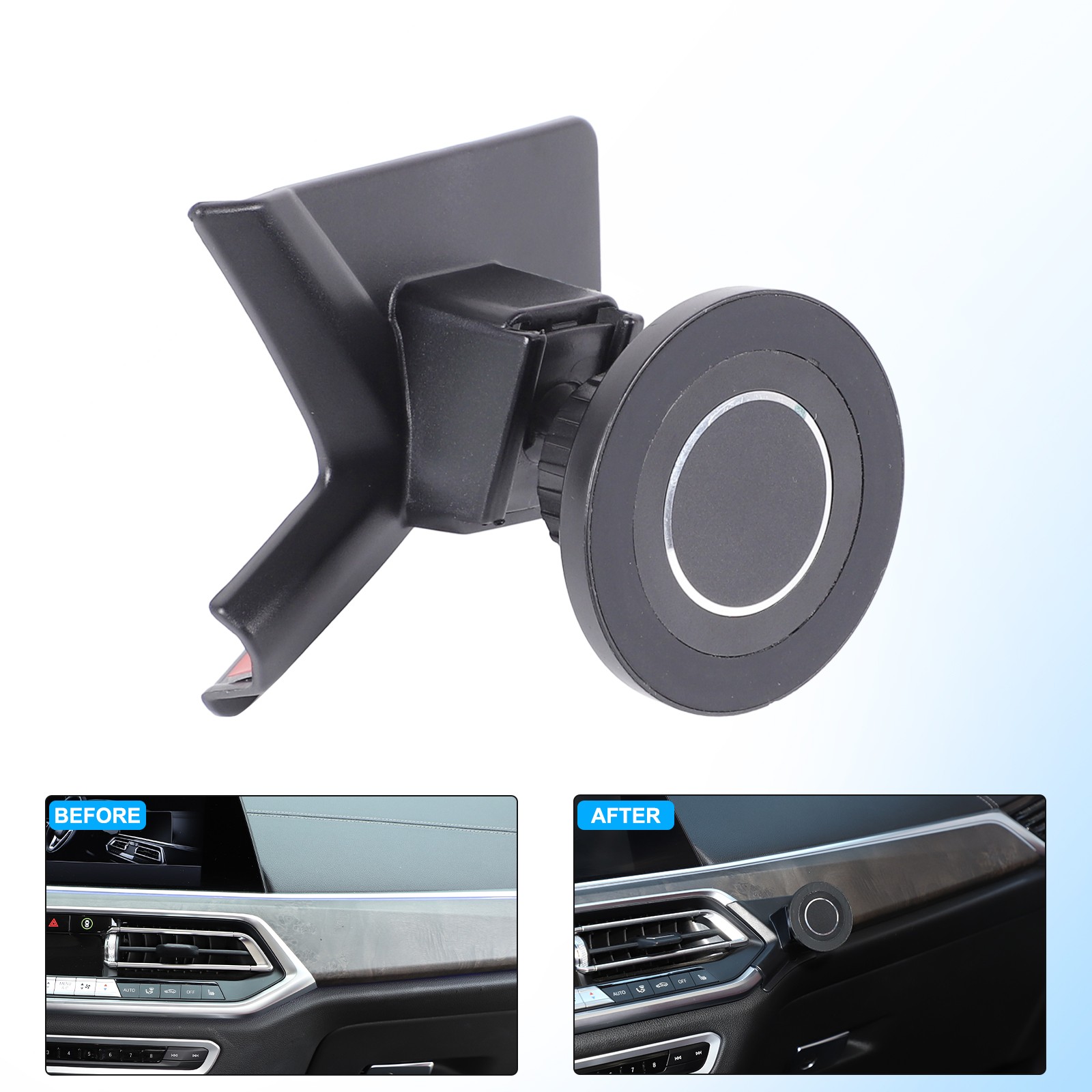 Magnetic Center Console Phone Mount Bracket For BMW X5 G05 X6 G06 2019-2022 US
