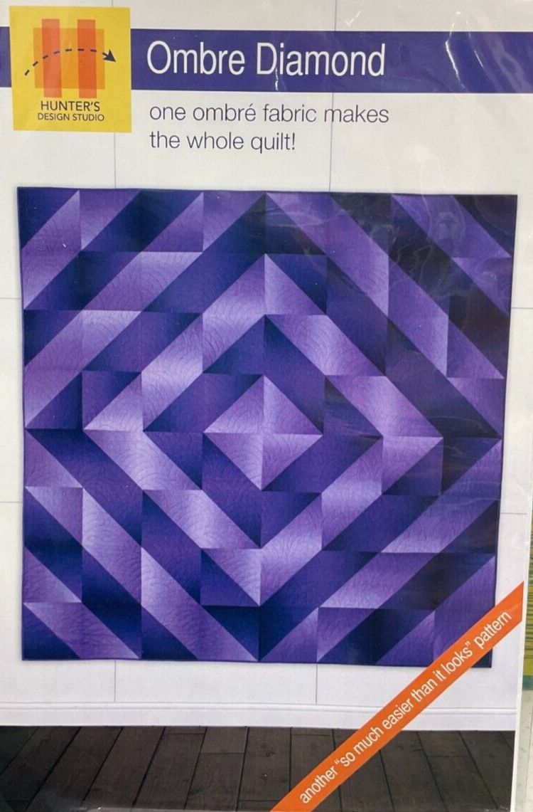 HUNTER'S DESIGN STUDIO #HDS-055, OMBRE DIAMOND QUILT PATTERN