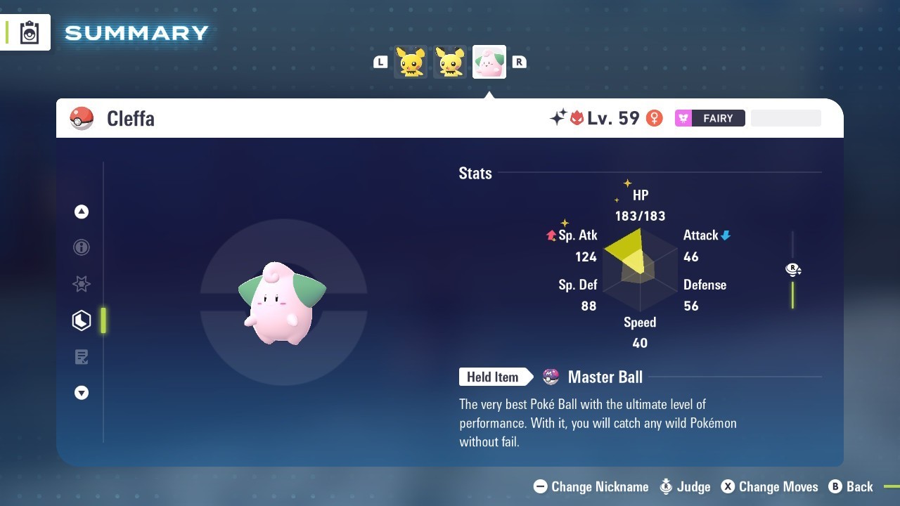 Pokémon Legends: Z-A Shiny Cleffa 6iv ✨Max EV✨ALPHA