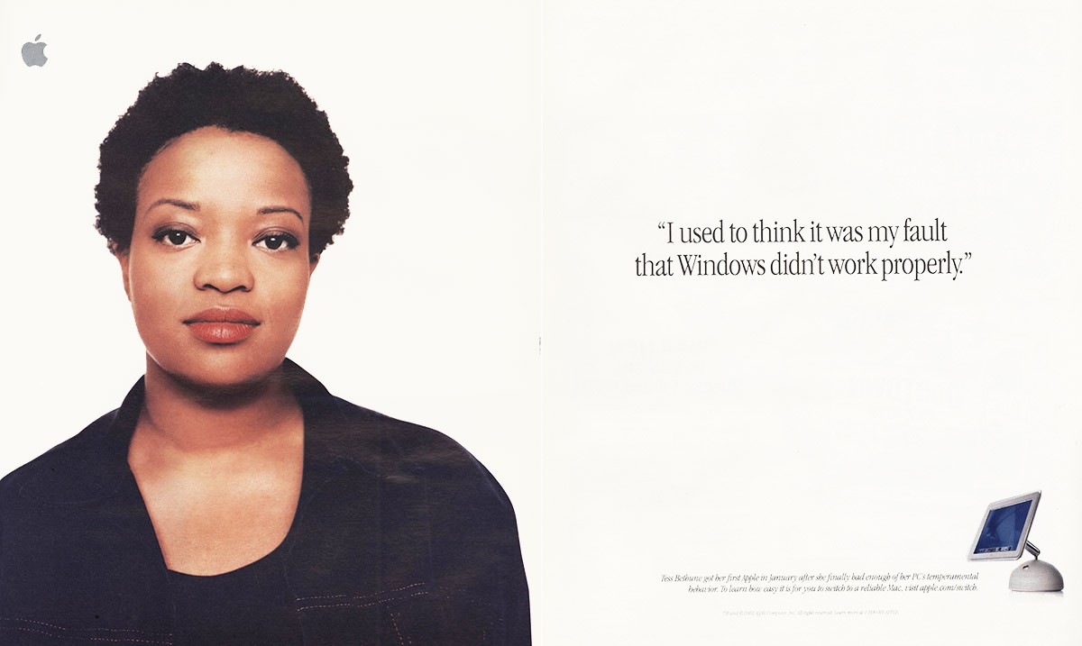 2002 Apple Computer: Vintage Print Ad