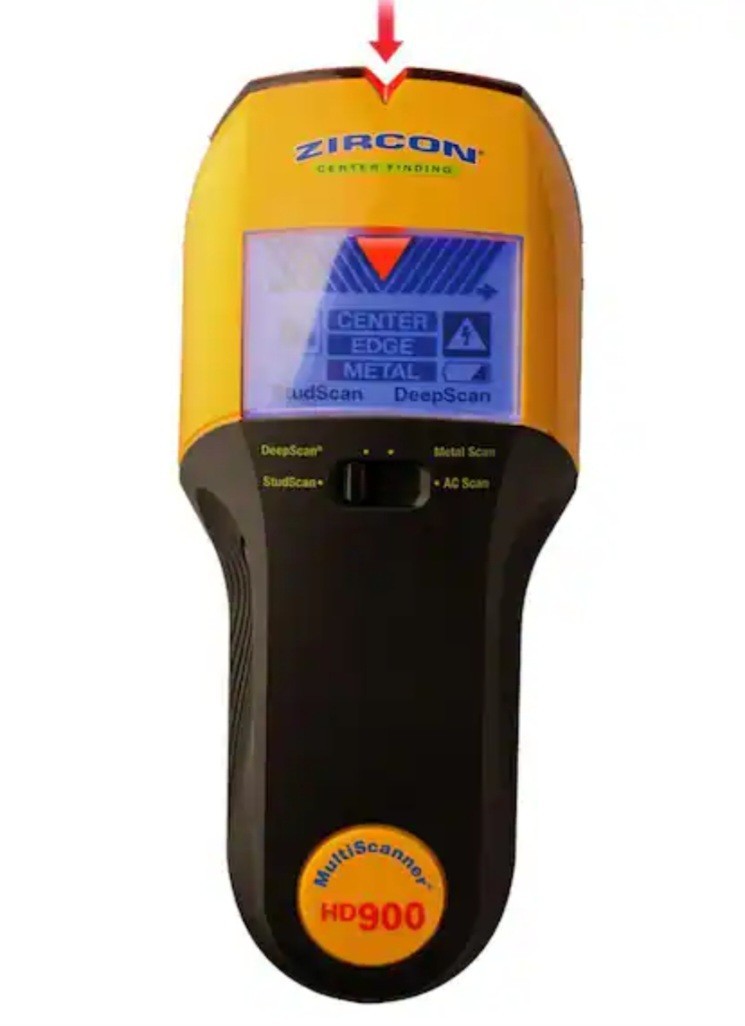 Zircon Multiscanner HD900 3" Multifunction Stud Finder