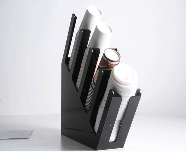 Paper Cup Lid Holder Dispenser Coffee Drink Stand Wedding Party Buffet 4SL dcdr