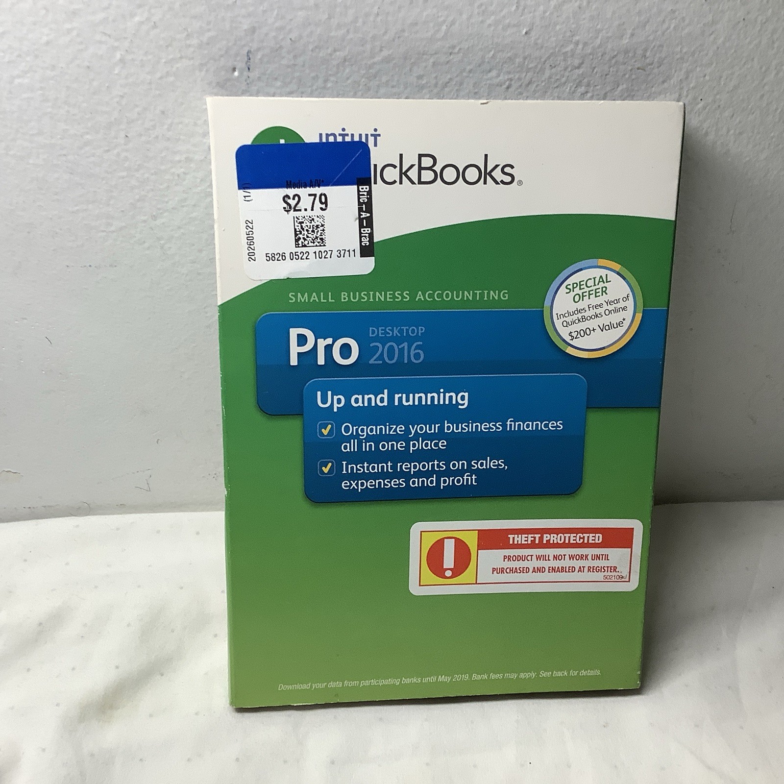 Quickbooks 2016 Desktop Pro Windows Accounting Retail