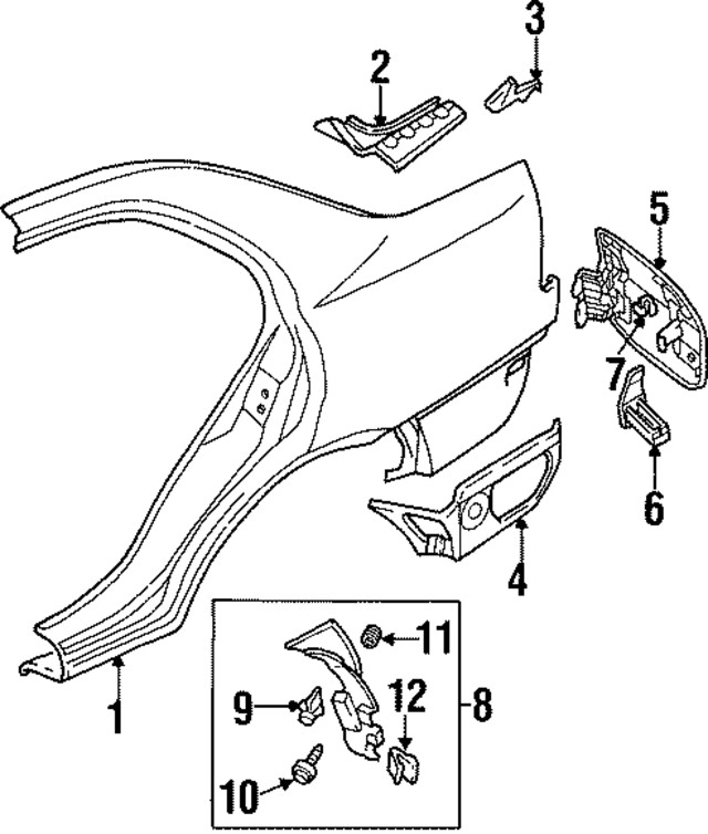 Genuine Mitsubishi Splash Shield MR241361