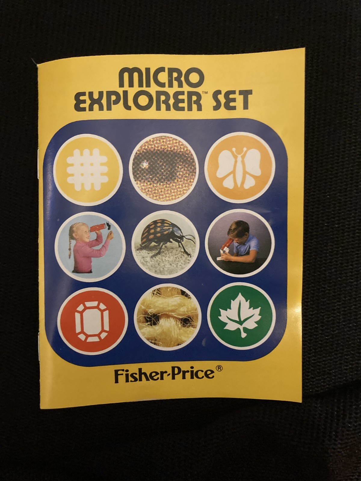 Vintage 1985 Fisher Price Micro Explorer Microscope Set W/ Case | Tested & Works
