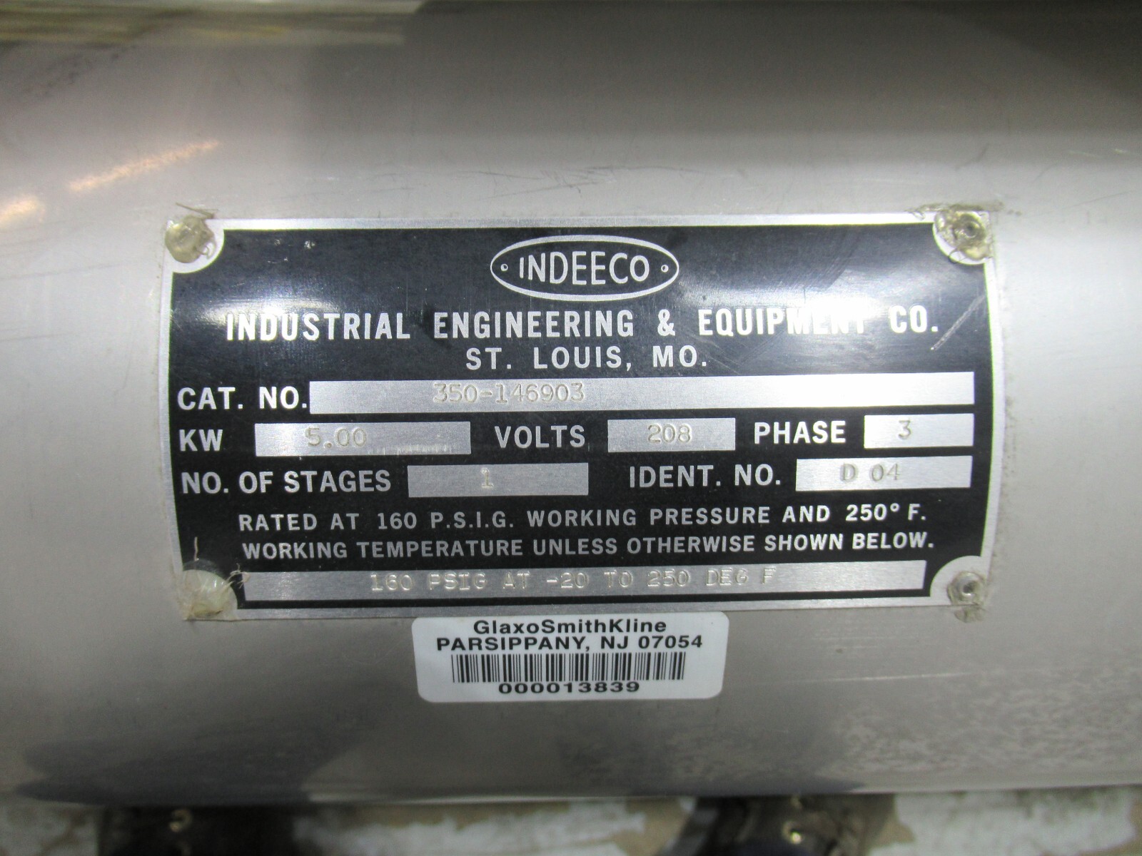 INDEECO 5Kw Circulation Heater with Temperature Control Panel