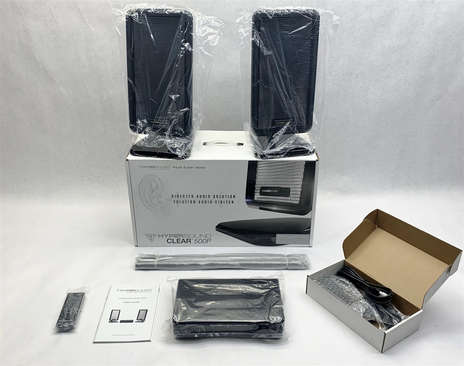 HyperSound Clear 500P Direct Surround Sound Audio Speaker System Hearing Aid NEW