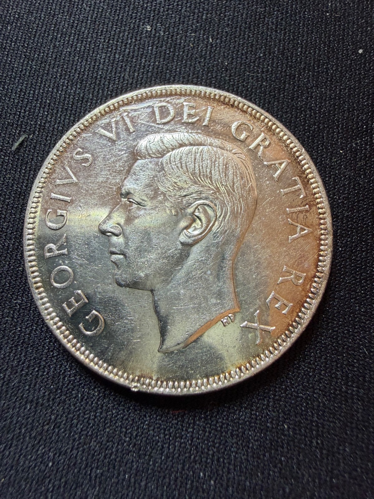 1952 mint Canadian Silver Dollar Coin