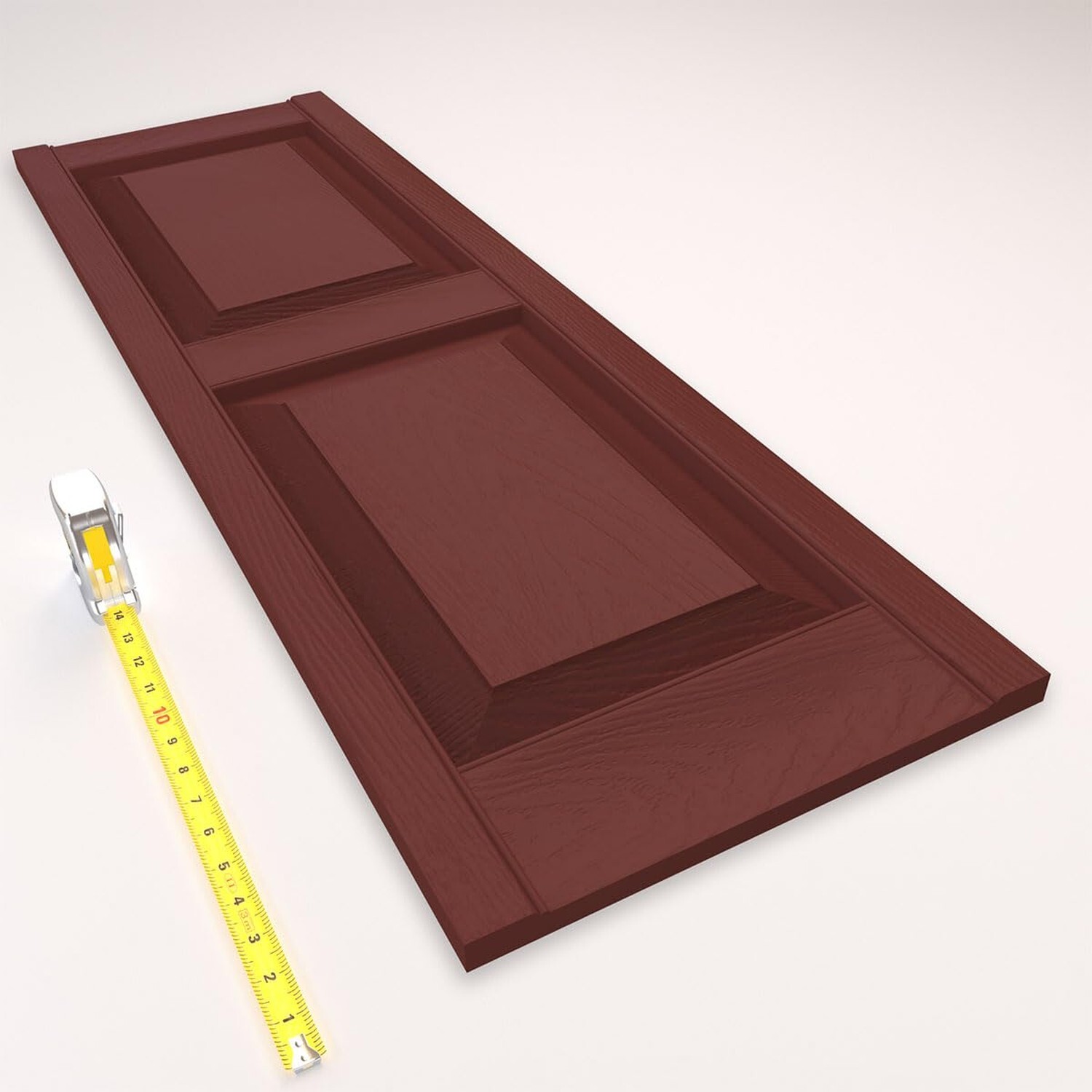 Ekena Millwork Lifetime Vinyl LP2S14X03100RD Standard Two Equal Panel Vinyls,...