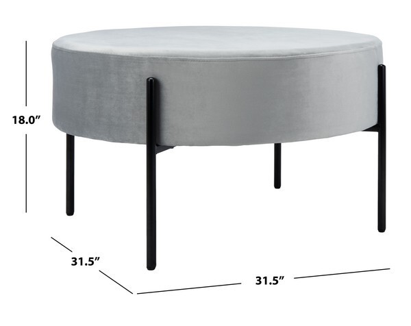 Safavieh Lisbon Round Cocktail Ottoman, Reduced Price 2172715403 OTT6203C