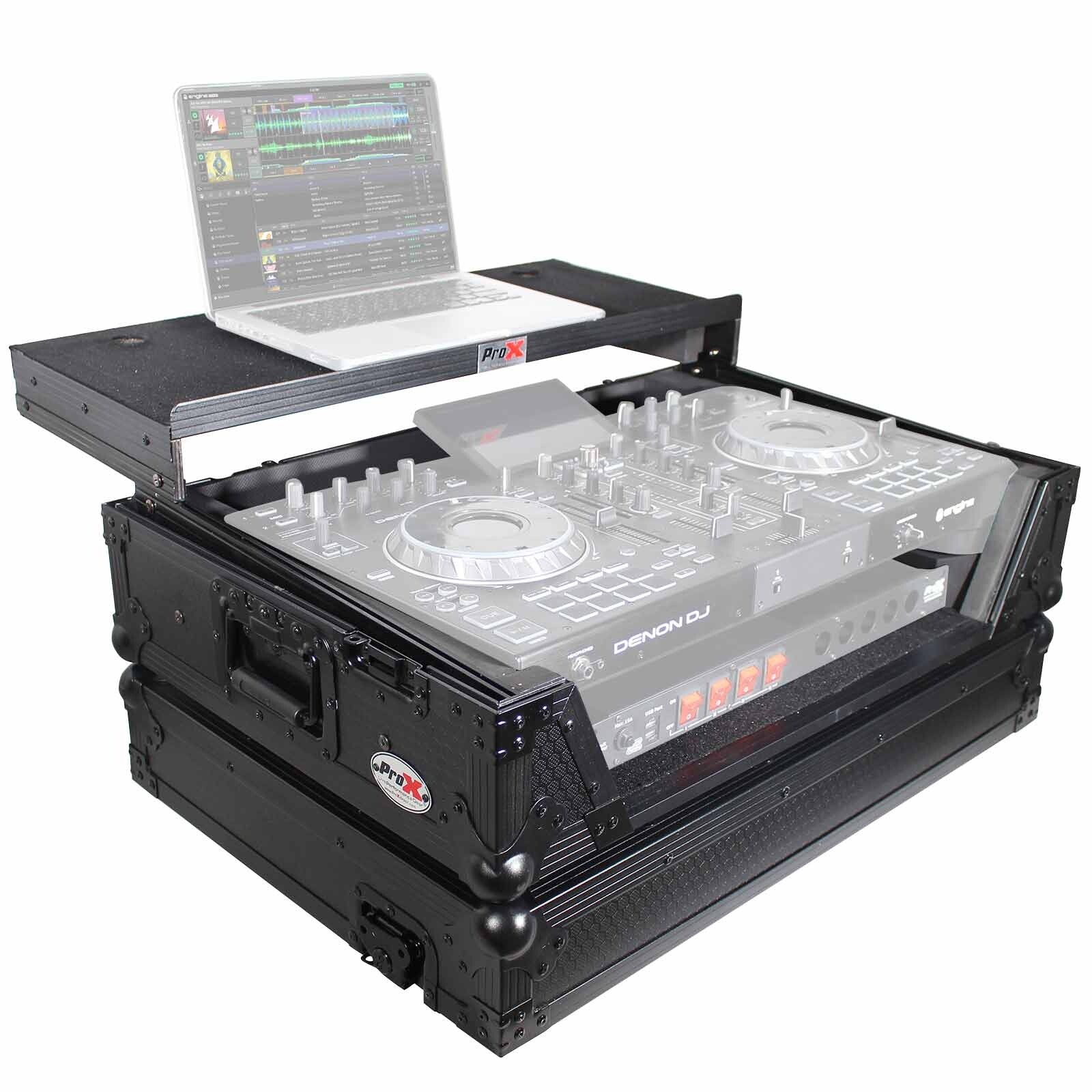 ProX XS-PRIME2 LTBL Black Flight Case for Denon Prime 2 System idjnow