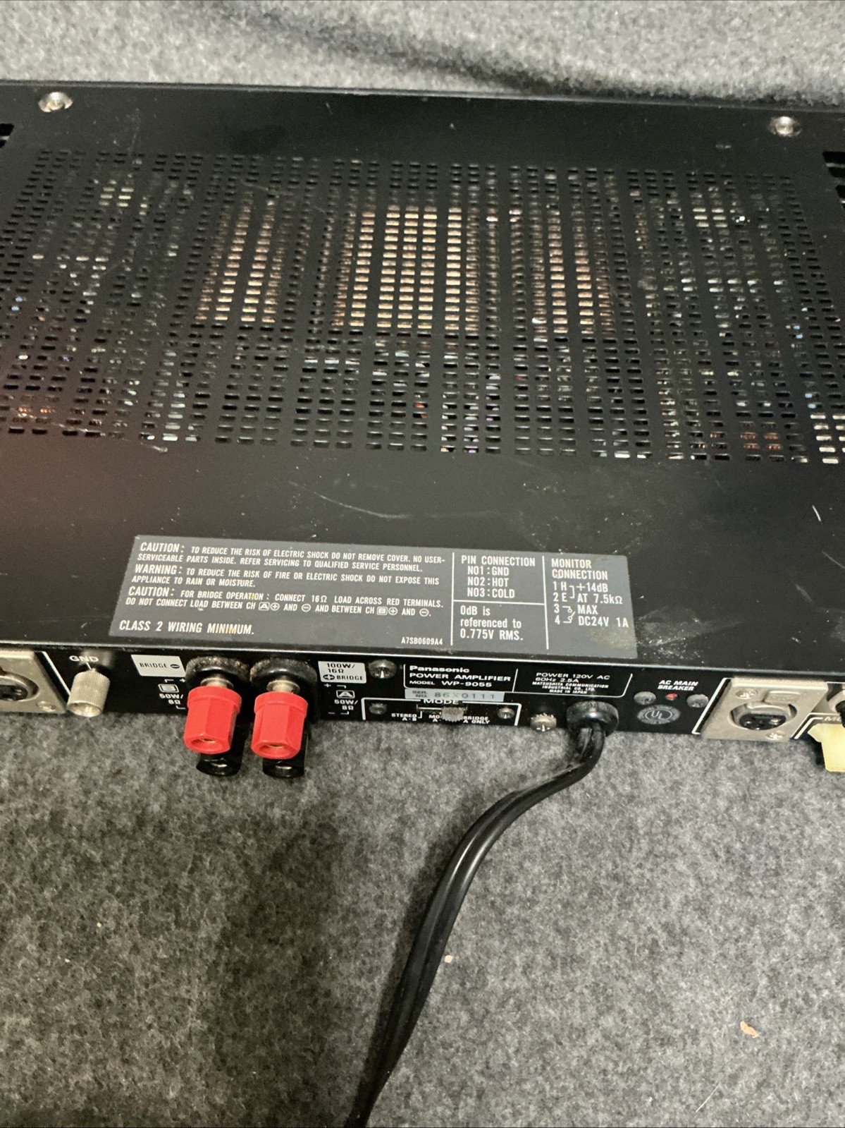 Panasonic Ramsa WP-9055 2-channel power amplifier