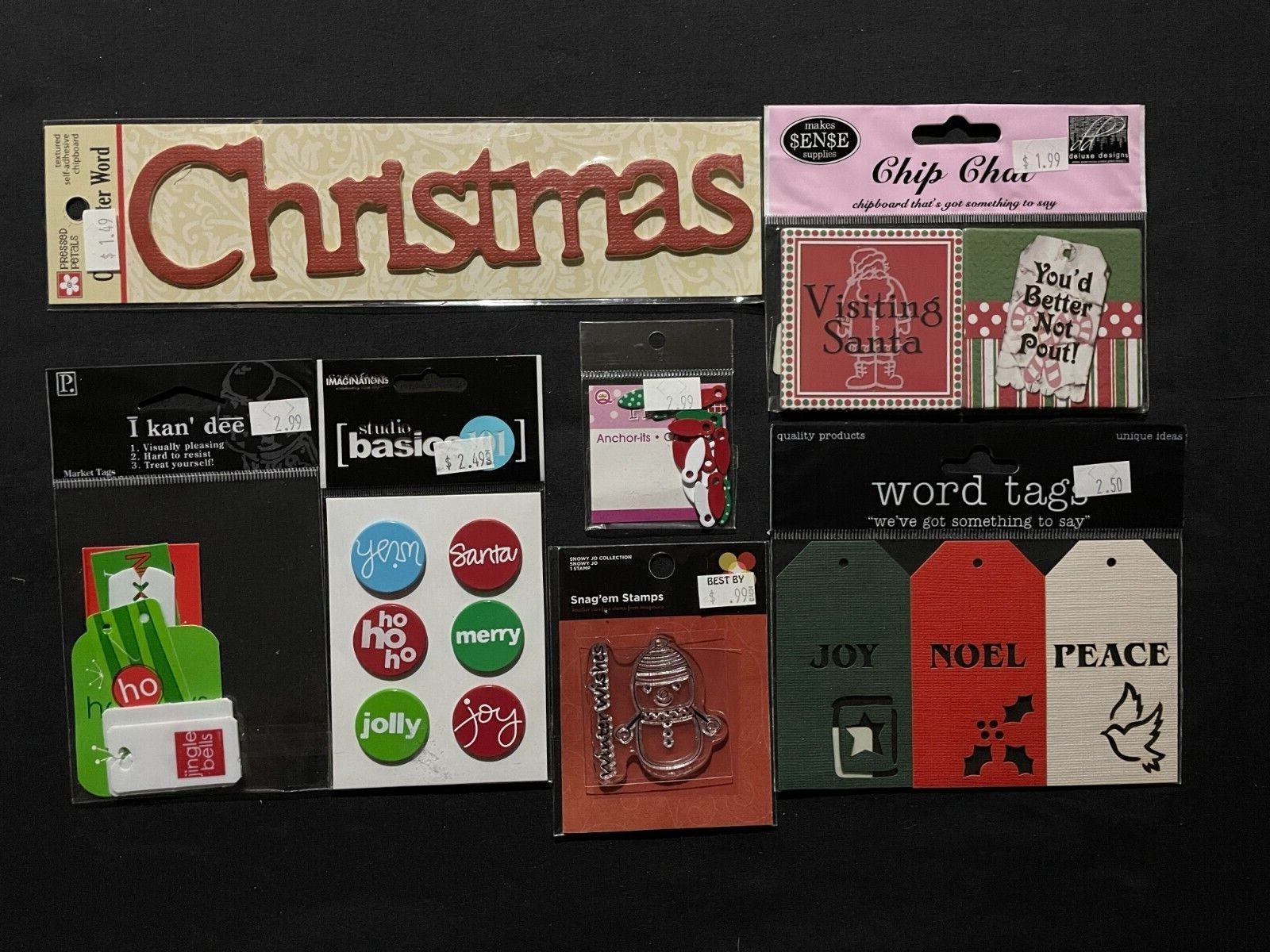 CHRISTMAS ASSORTMENT OF EMBELLISHMENTS