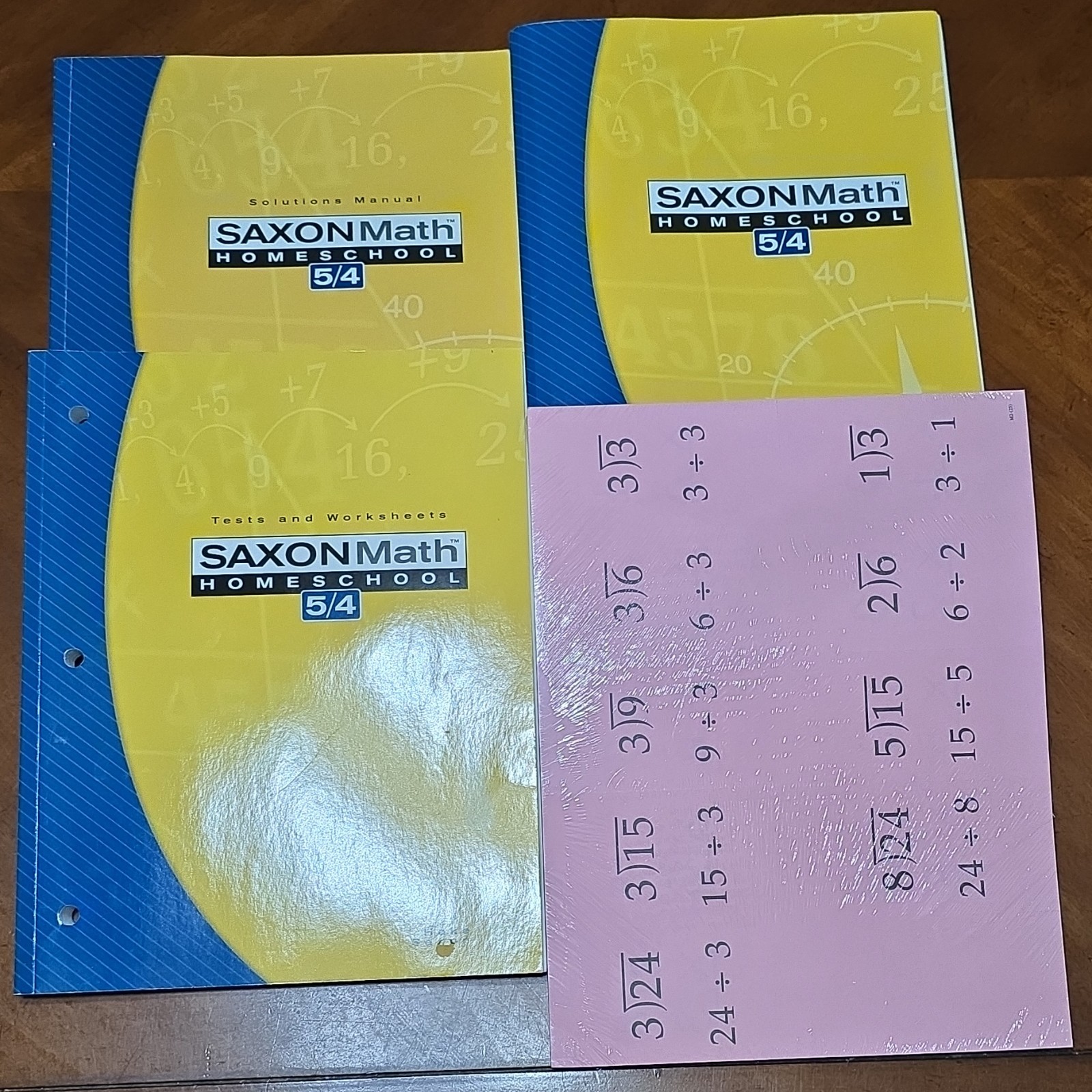 Saxon Math Homeschool 5/4 Set: Textbook, Solutions Manual, Tests
