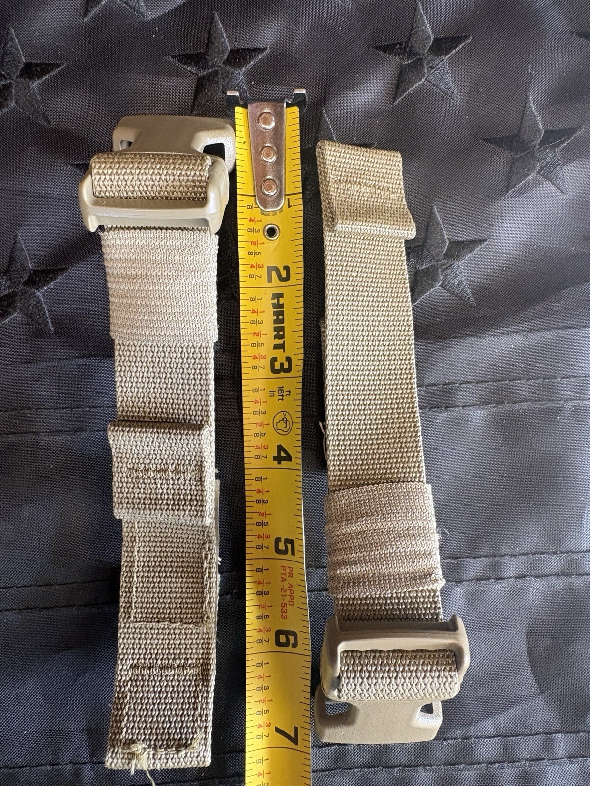 USGI TAP Attaching Strap Assembly Pair Coyote Propper MOLLE Chest Rig Army