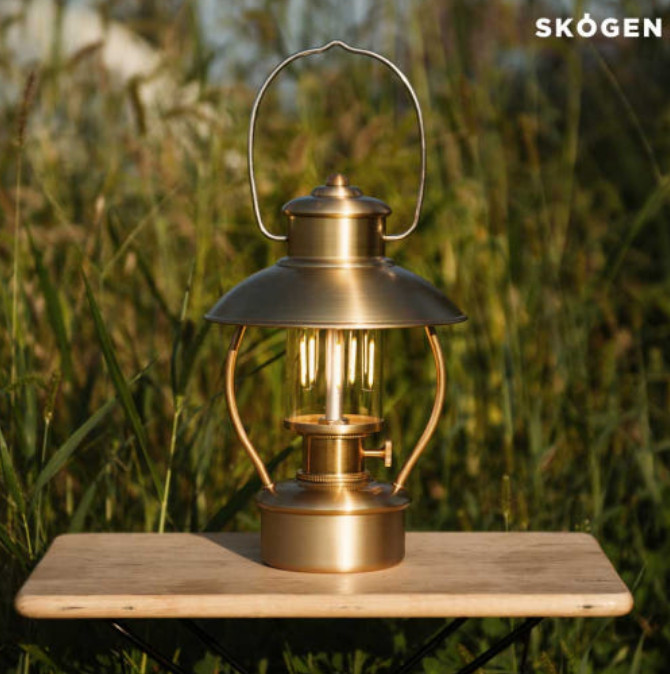 Scogen N80 Brass Rechargeable Lantern High-End Mood Light Emotional Lamp NEW