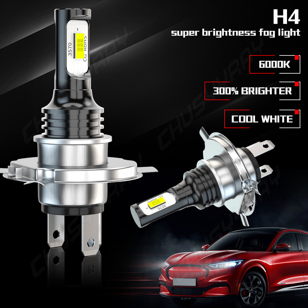 2x Super LED light bulb for Honda Motorcycle 2002-2007 VTX1800C headlight 6000K