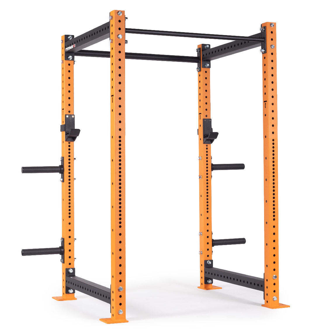 Titan Fitness X-3 Series 80" Orange Bolt-Down Power Rack, 36" Depth