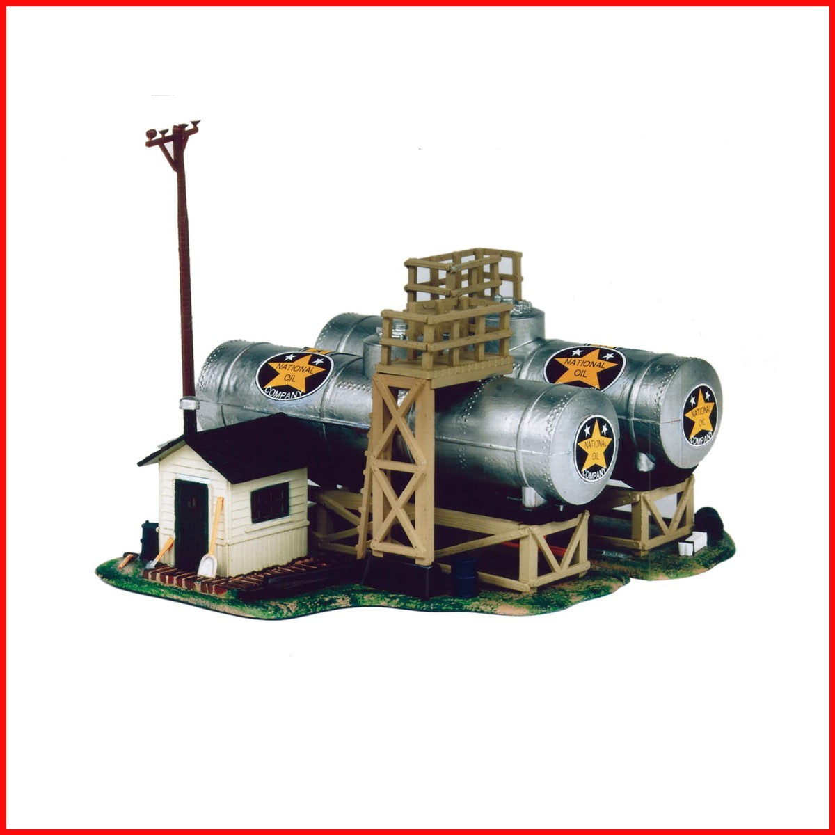 Walthers Life-Like National Oil Co. 433-1331 HO Scale Structure Kit