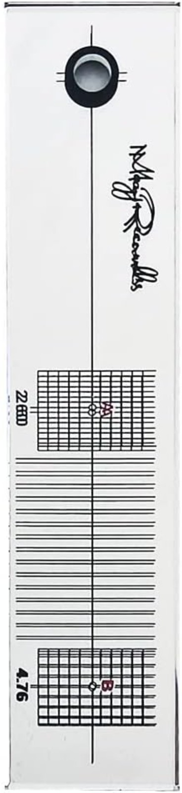 Acrylic Cartridge Alignment Protractor for Turntables - Easy and Accurate