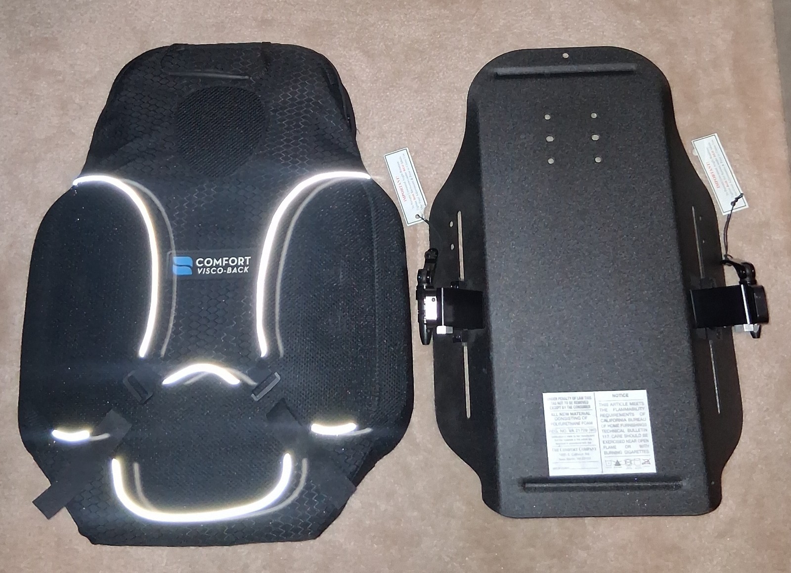Comfort Company VISCO BACK Wheelchair Backrest