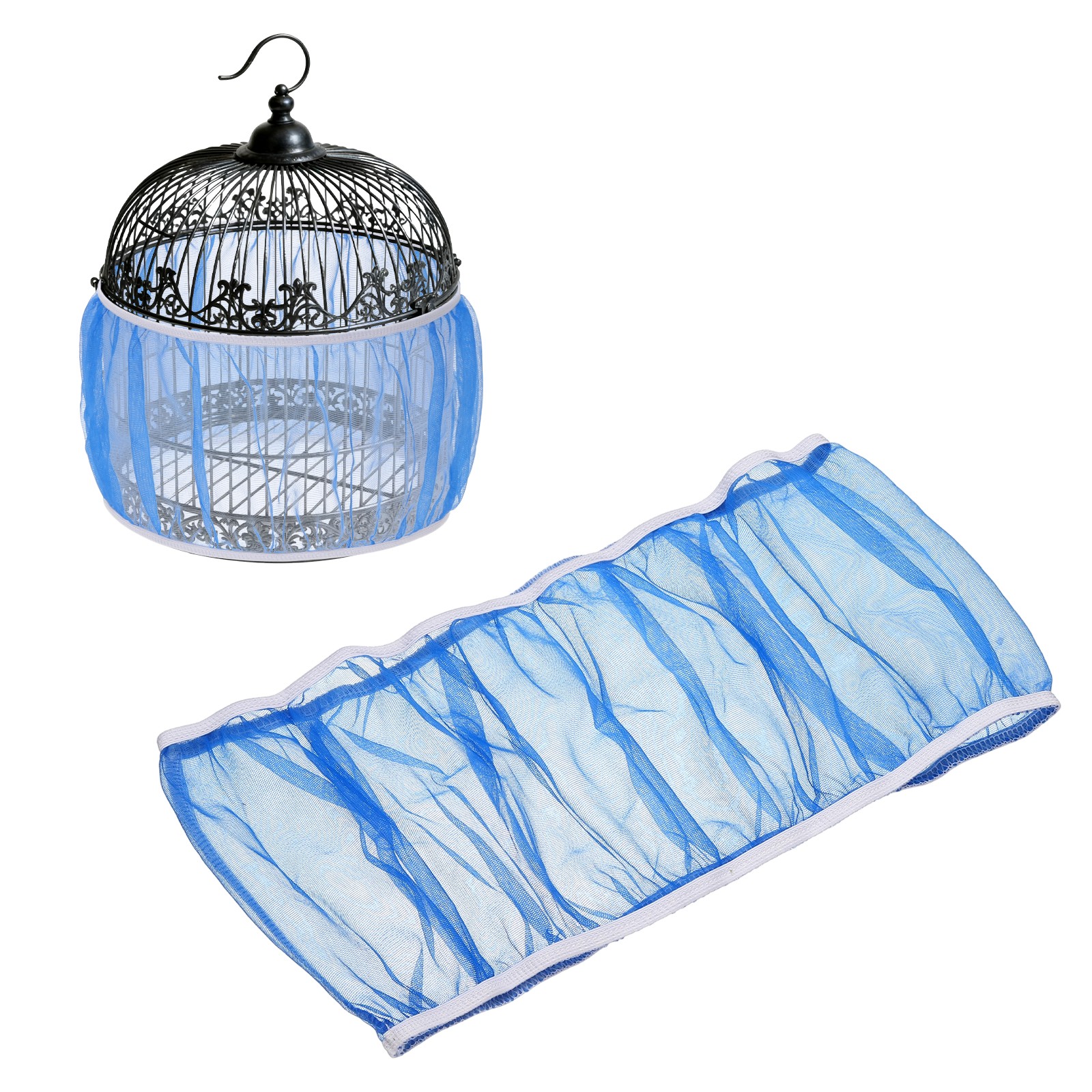 Bird Cage Seed Catcher 14 Inch Bird Cage Net Cover Blue XL