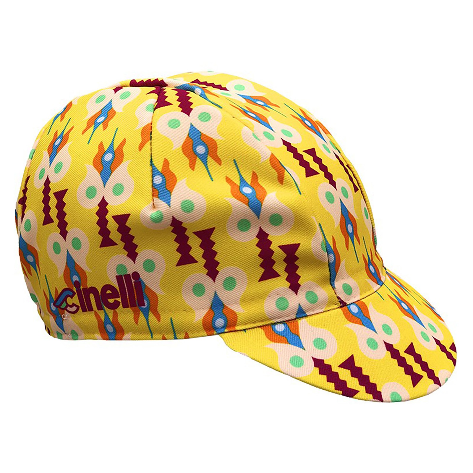 Cinelli Mendini Art Baby Alien Cycling Cap - Woven Polyester, Italy, Red & Black